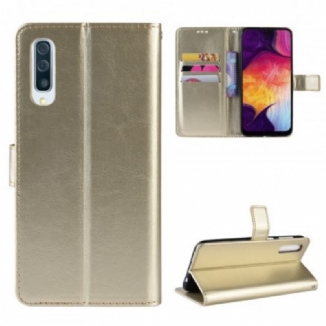 Housse Samsung Galaxy A50 Simili Cuir Carrée