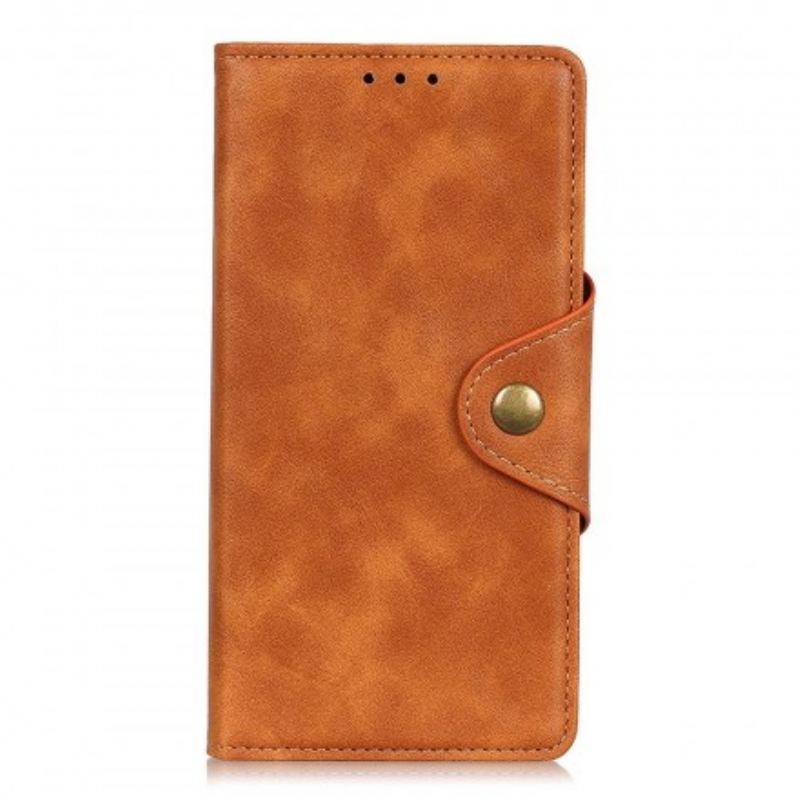 Housse Samsung Galaxy A50 Simili Cuir Vintage Bouton