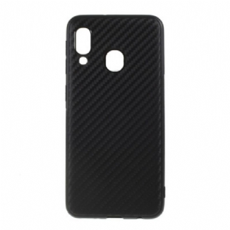 Coque Samsung Galaxy A20e Fibre Carbone