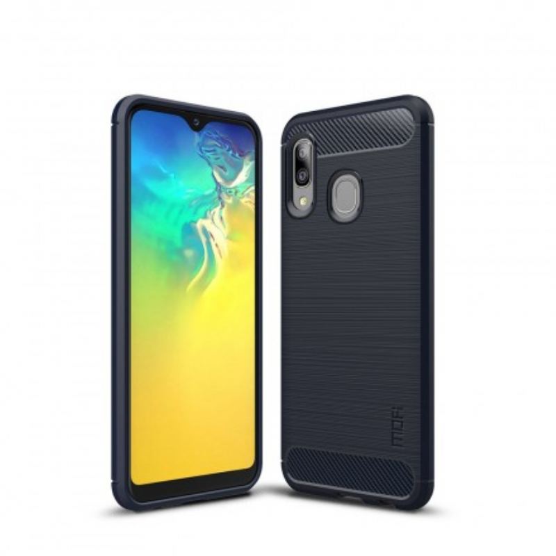 Coque Samsung Galaxy A20e Fibre Carbone Brossée MOFI