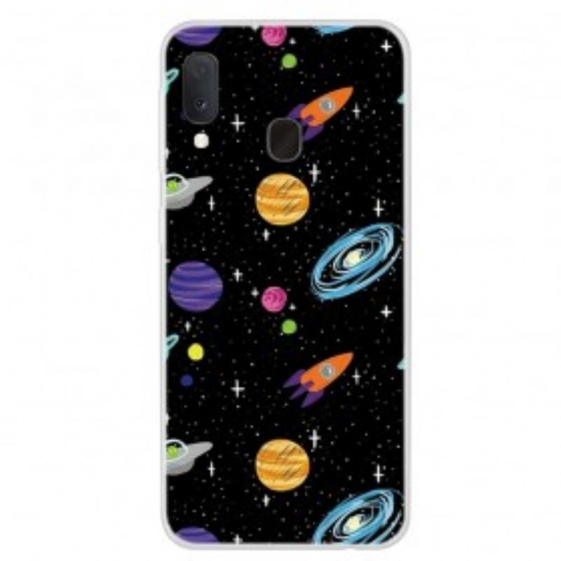 Coque Samsung Galaxy A20e Planète Galaxie