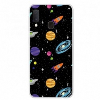 Coque Samsung Galaxy A20e Planète Galaxie