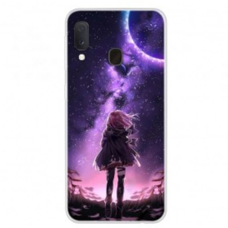 Coque Samsung Galaxy A20e Pleine Lune Magique