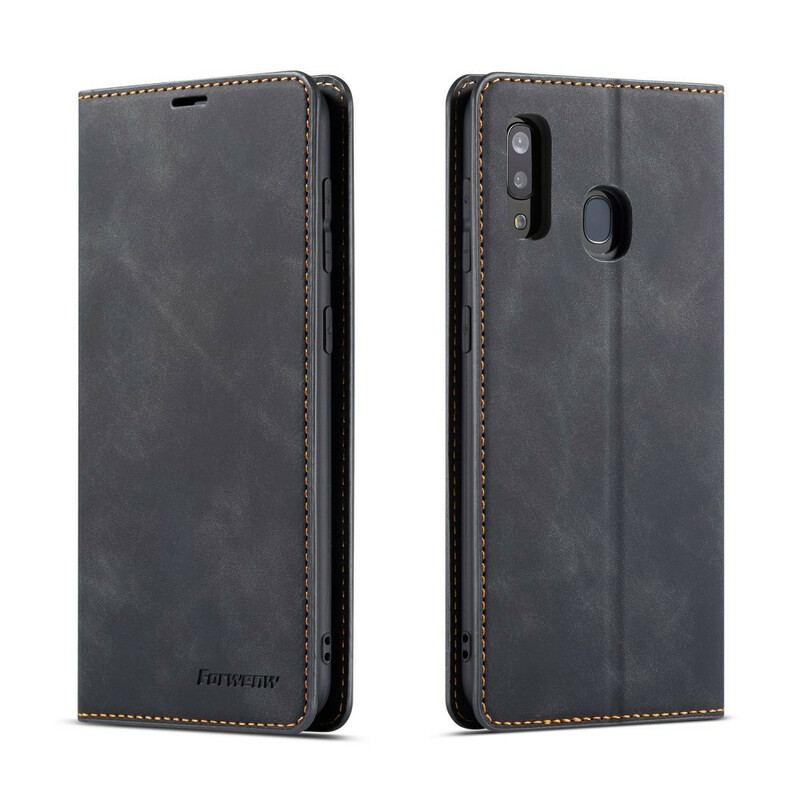 Flip Cover Samsung Galaxy A20e Effet Cuir FORWENW