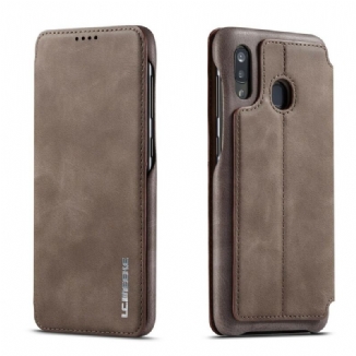 Flip Cover Samsung Galaxy A20e LC.IMEEKE Effet Cuir