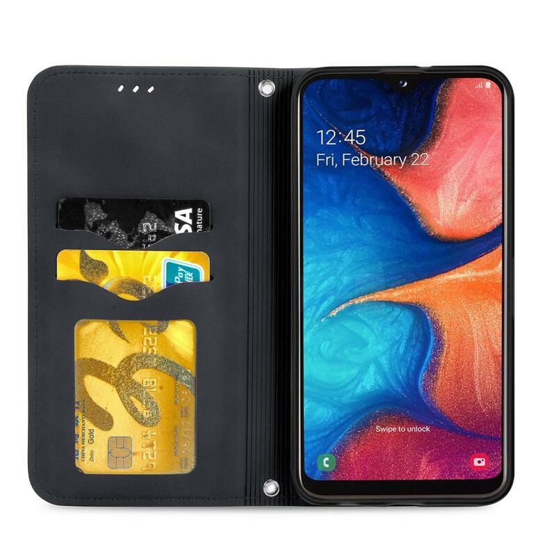 Flip Cover Samsung Galaxy A20e Simili Cuir Vintage