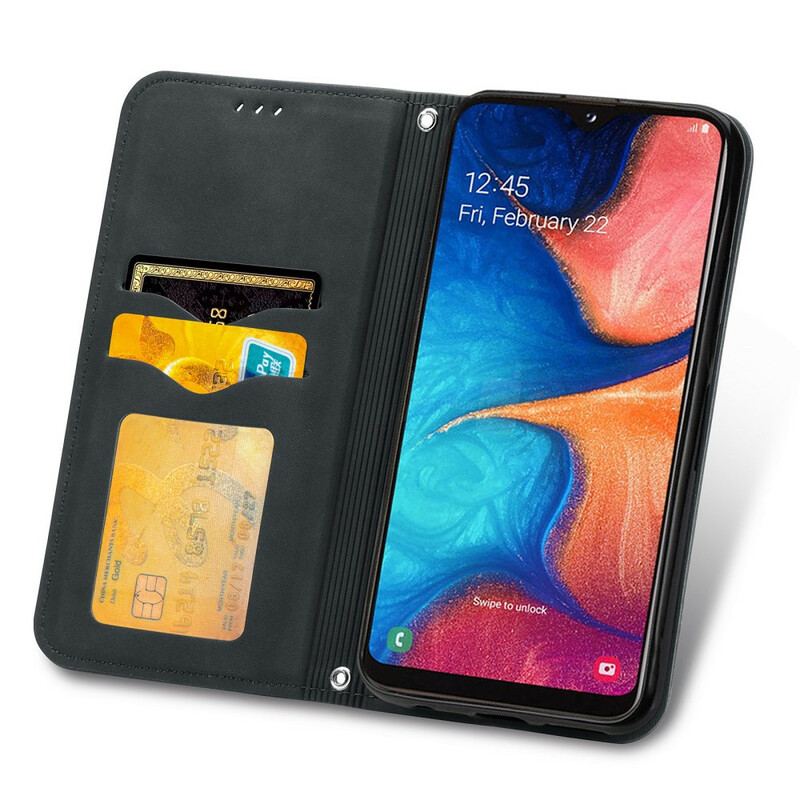 Flip Cover Samsung Galaxy A20e Simili Cuir Vintage