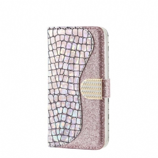 Housse Samsung Galaxy A20e Croco Diamants