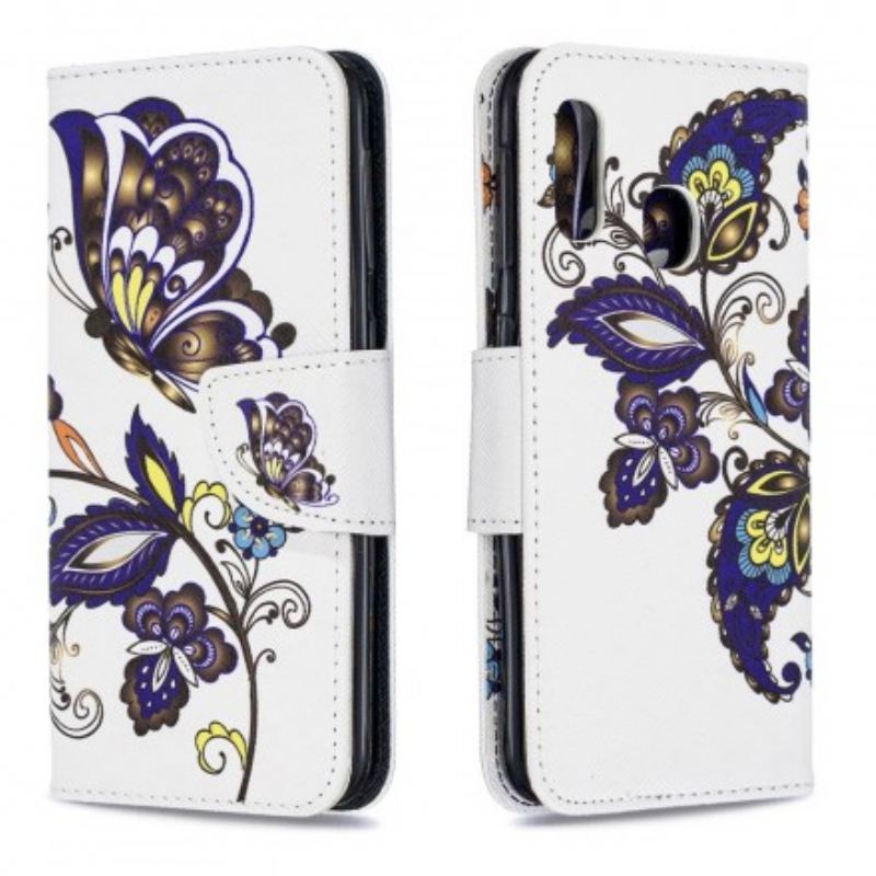 Housse Samsung Galaxy A20e Tattoo Papillon