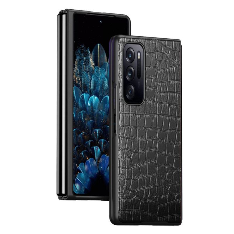 Coque Oppo Find N Effet Peau de Crocodile