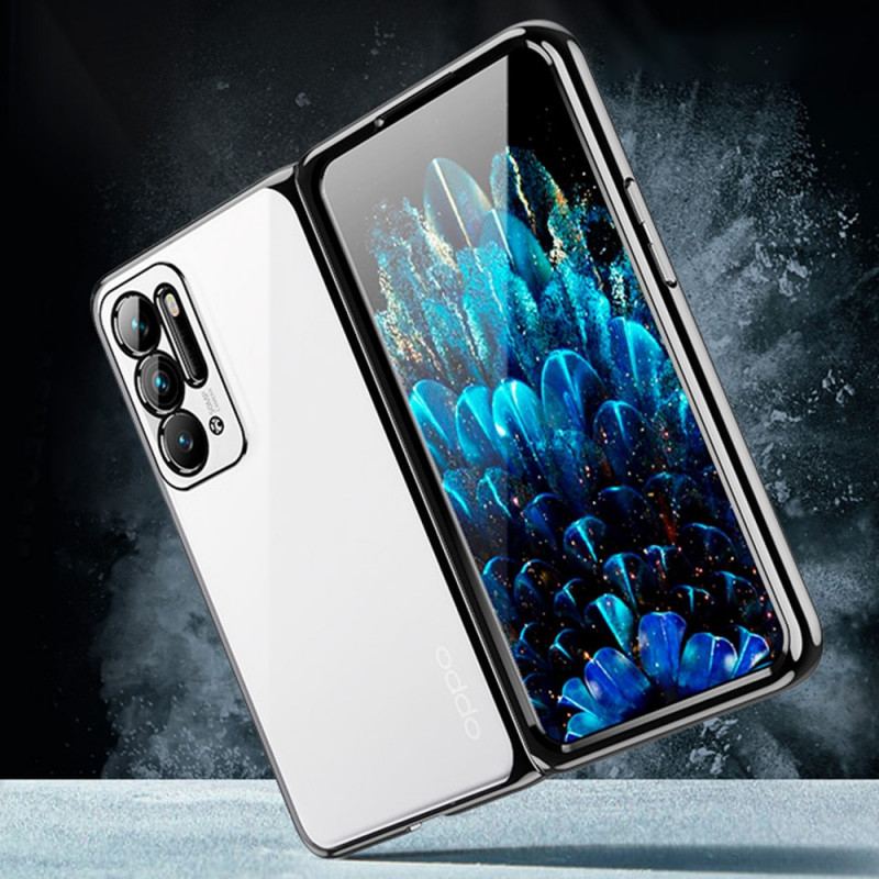 Coque Oppo Find N Transparente avec Cadre Avant Métal