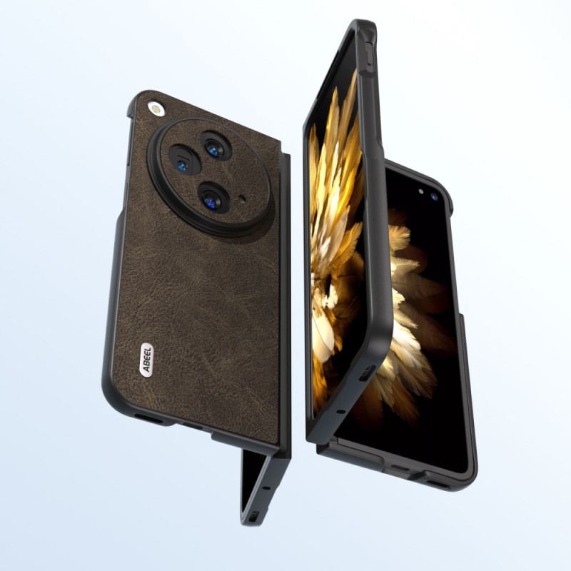 Coque OnePlus Open Effet Cuir Rétro ABEEL