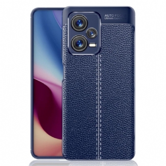 Coque Xiaomi Redmi Note 12 Pro Plus Effet Cuir Litchi Double Line