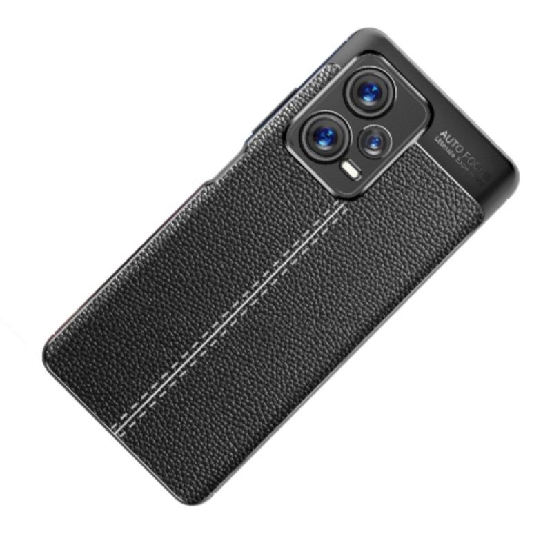 Coque Xiaomi Redmi Note 12 Pro Plus Effet Cuir Litchi Double Line