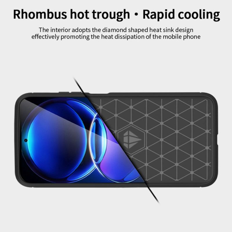 Coque Xiaomi Redmi Note 12 Pro Plus Fibre Carbone Brossée