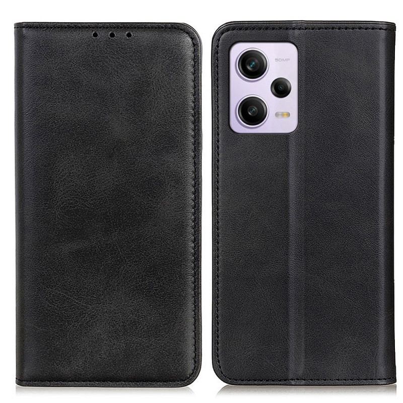 Flip Cover Xiaomi Redmi Note 12 Pro Plus Cuir Fendu Classique