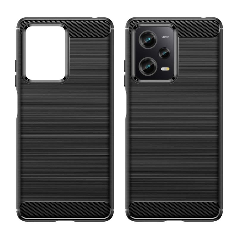 Coque Xiaomi Redmi Note 12 Pro/Poco X5 Pro 5G Fibre Carbone Brossée