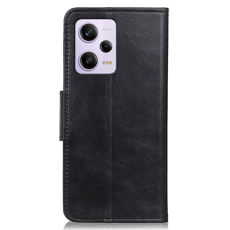 Housse Xiaomi Redmi Note 12 Pro/Poco X5 Pro 5G Style Cuir Fermoir Réversible