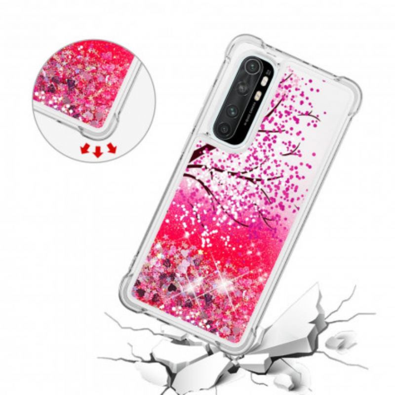 Coque Xiaomi Mi Note 10 Lite Arbre Paillettes