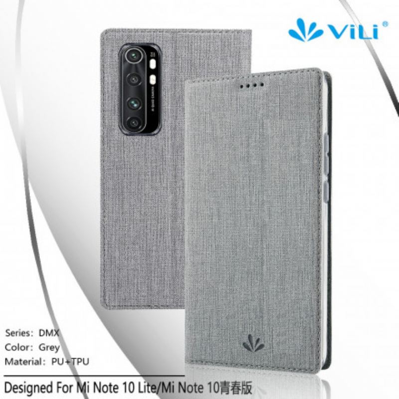 Flip Cover Xiaomi Mi Note 10 Lite Texturée VILI DMX