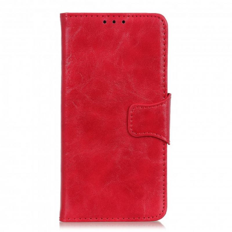 Housse Xiaomi Mi Note 10 Lite Cuir Fendu Fermoir Réversible