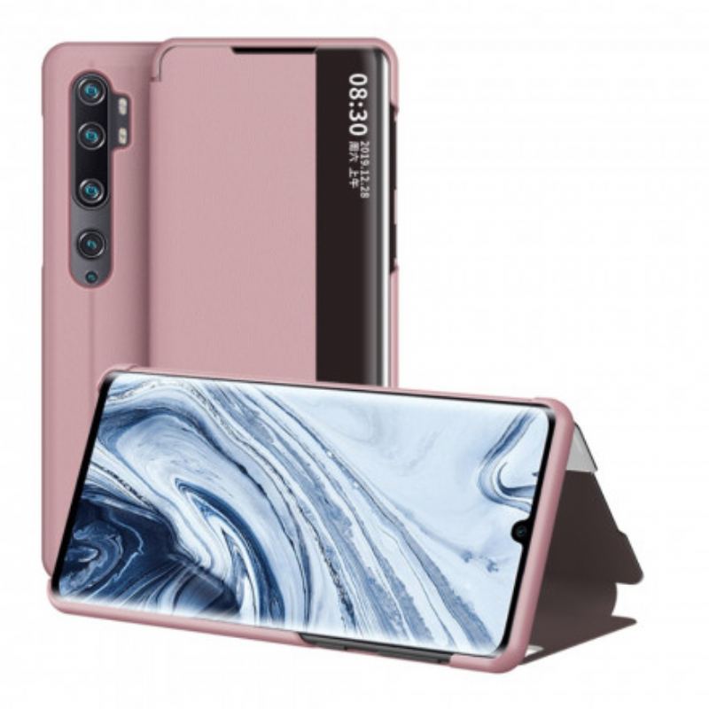 View Cover Xiaomi Mi Note 10 Lite Simili Cuir Texturé