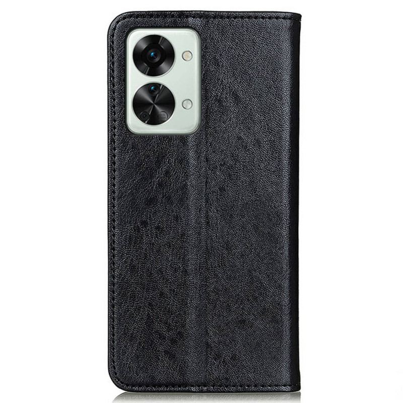 Flip Cover OnePlus Nord 2T 5G Simili Cuir Texturé