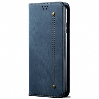 Flip Cover OnePlus Nord 2T 5G Tissu Jeans