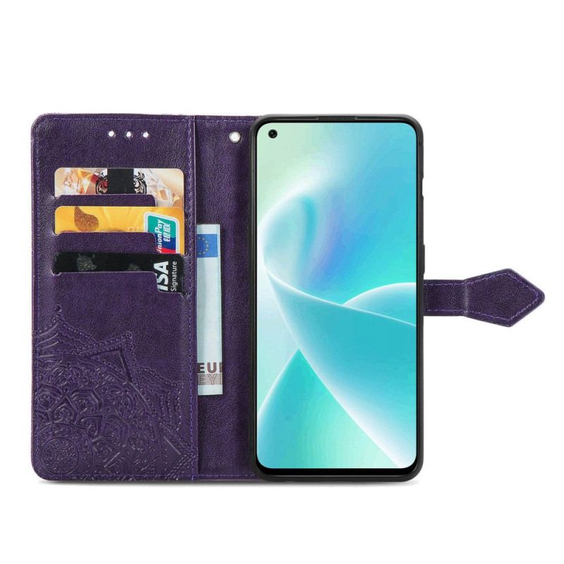 Housse OnePlus 2T 5G Mandala Porte-Cartes à Lanière