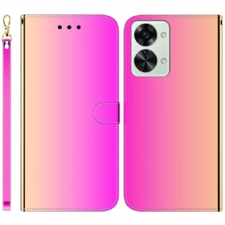 Housse OnePlus Nord 2T 5G Effet Miroir Simili Cuir