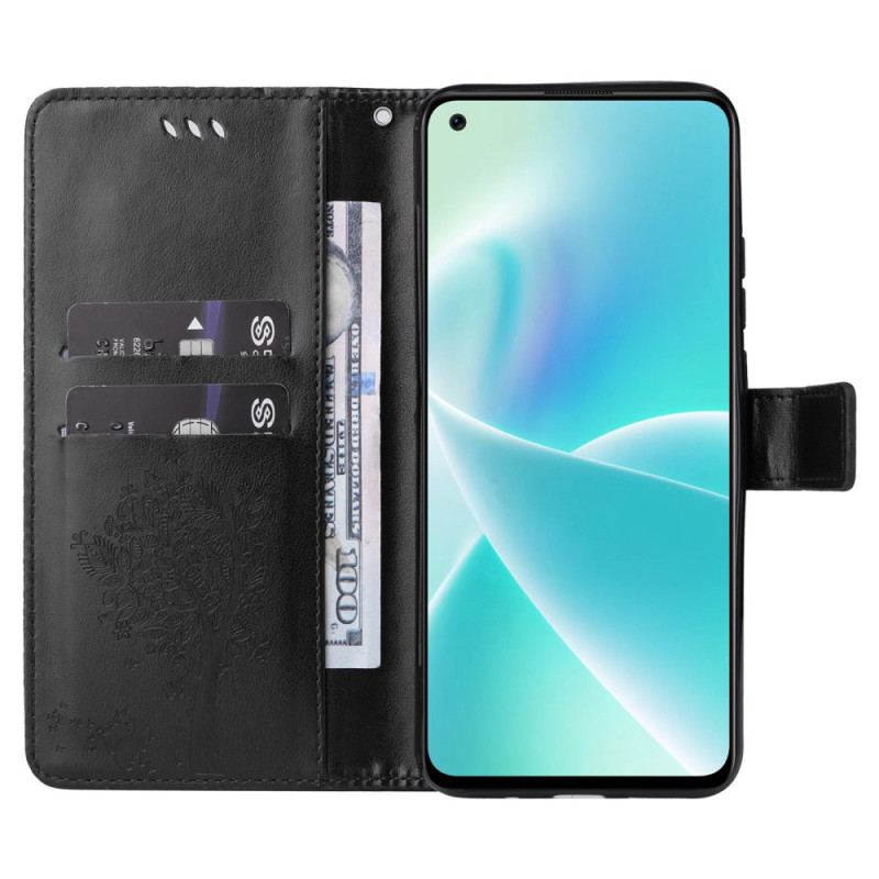 Housse OnePlus Nord 2T 5G Porte-Cartes à Lanière