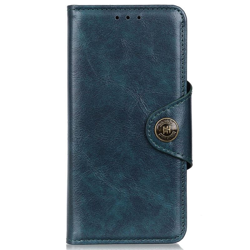 Housse OnePlus Nord 2T 5G Simili Cuir Vintage Bouton