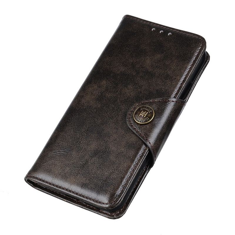 Housse OnePlus Nord 2T 5G Simili Cuir Vintage Bouton