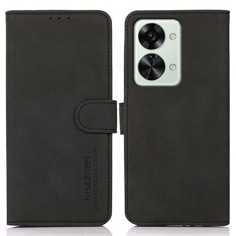 Housse OnePlus Nord 2T 5G Simili Cuir Vintage KHAZNEH