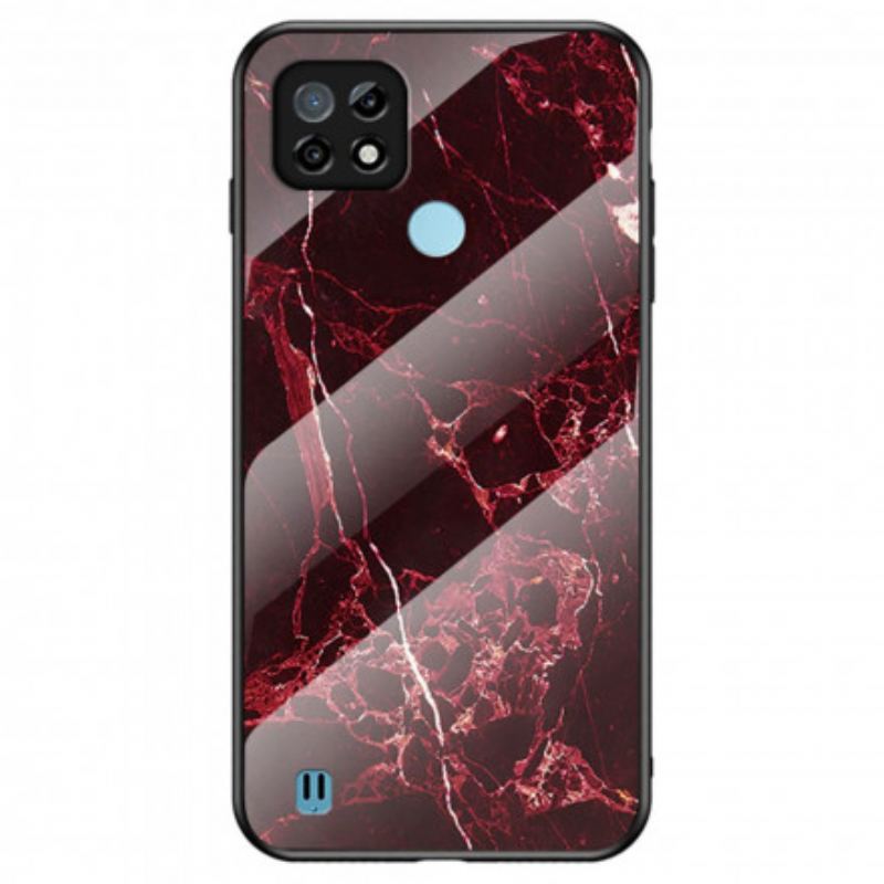 Coque Realme C21 Verre Trempé Marble Colors