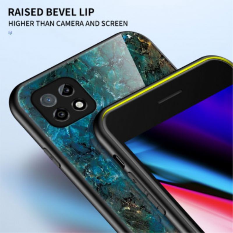 Coque Realme C21 Verre Trempé Marble Colors