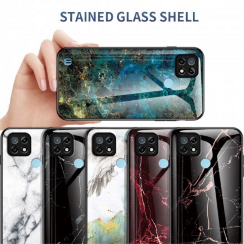 Coque Realme C21 Verre Trempé Marble Colors