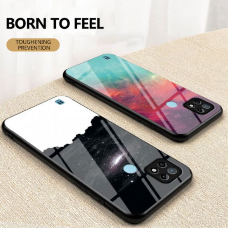 Coque Realme C21 Verre Trempé Marbre