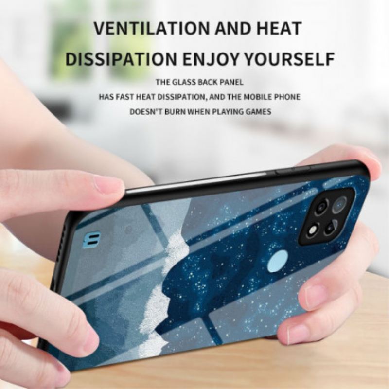 Coque Realme C21 Verre Trempé Marbre