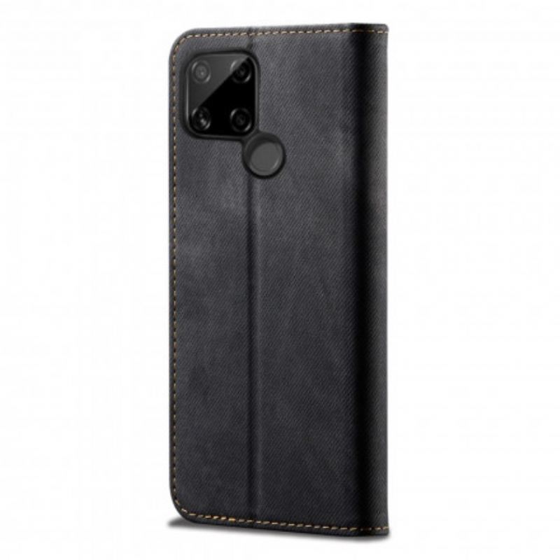 Flip Cover Realme C21 Simili Cuir Texture Jeans