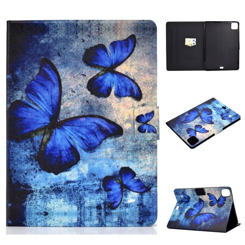 Housse iPad Air (2022) (2020) / Pro 11" Papillons Bleus