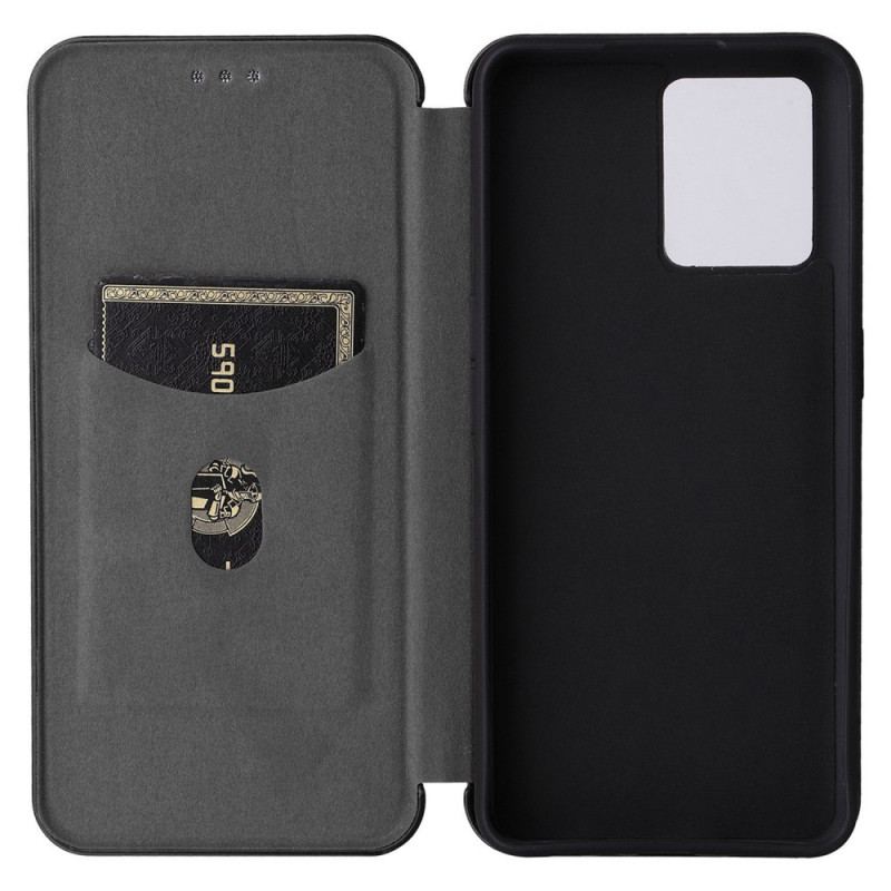 Flip Cover OnePlus Nord CE 2 Lite 5G Texture Fibre Carbone