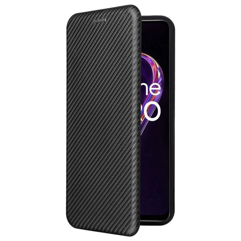 Flip Cover OnePlus Nord CE 2 Lite 5G Texture Fibre Carbone