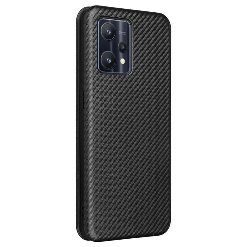 Flip Cover OnePlus Nord CE 2 Lite 5G Texture Fibre Carbone