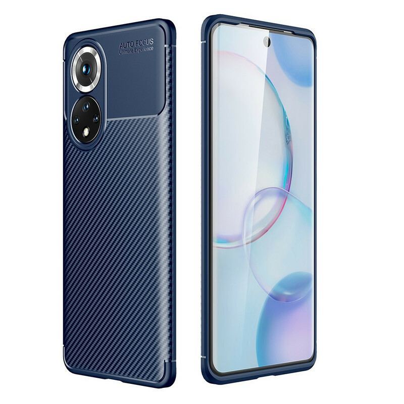 Coque Honor 50/ Huawei Nova 9 Flexible Texture Fibre Carbone