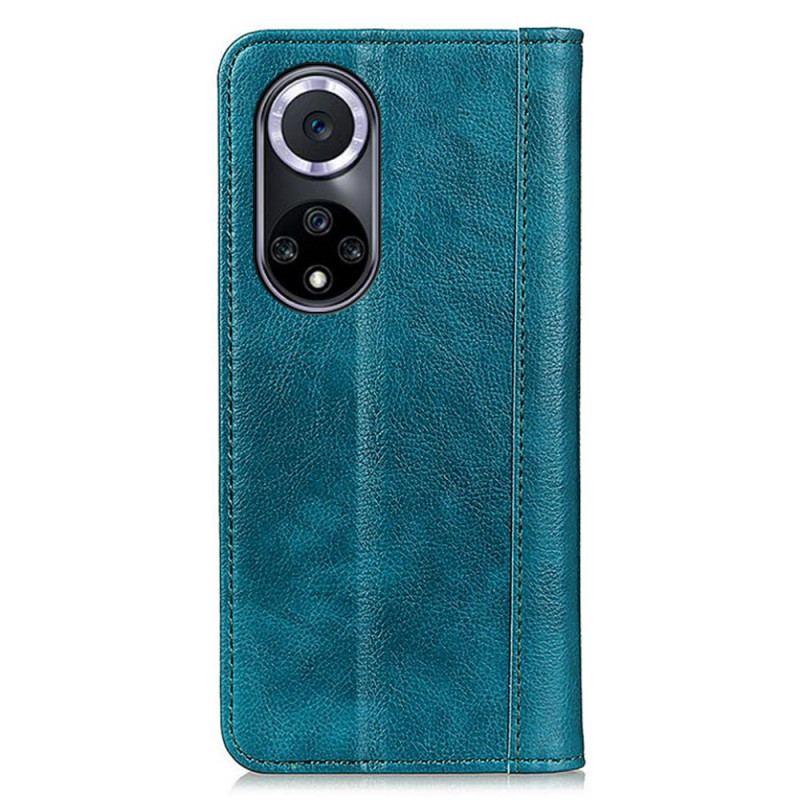 Flip Cover Honor 50 / Huawei Nova 9 Cuir Litchi Fendu Élégance