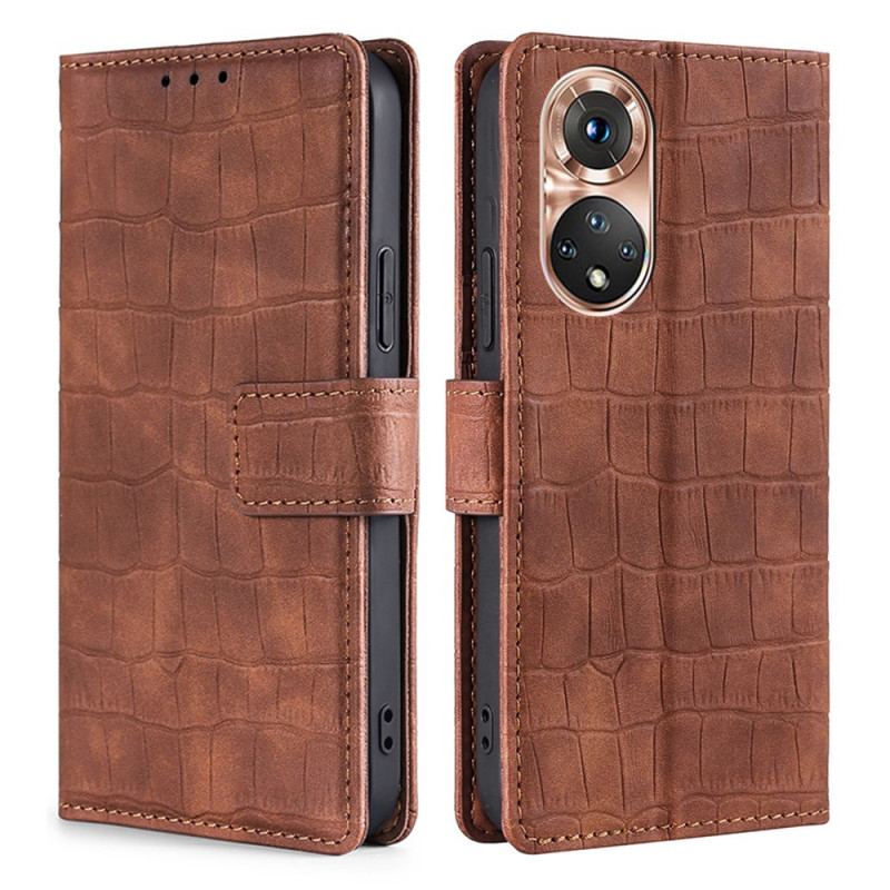 Housse Honor 50 / Huawei Nova 9 Skin-Touch Crocodile