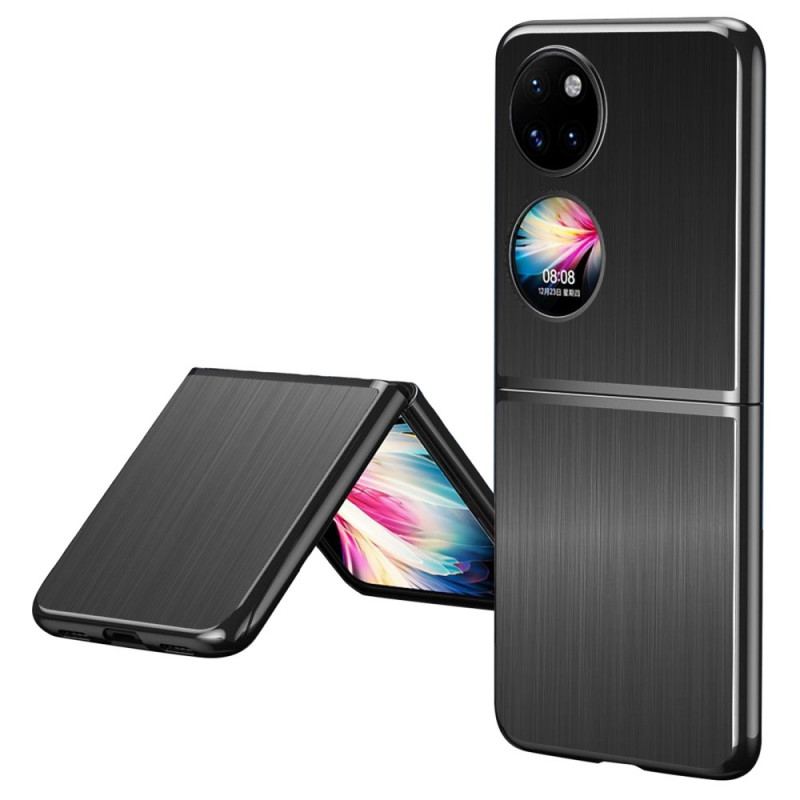 Coque Huawei P50 Pocket Effet Métal Brossé