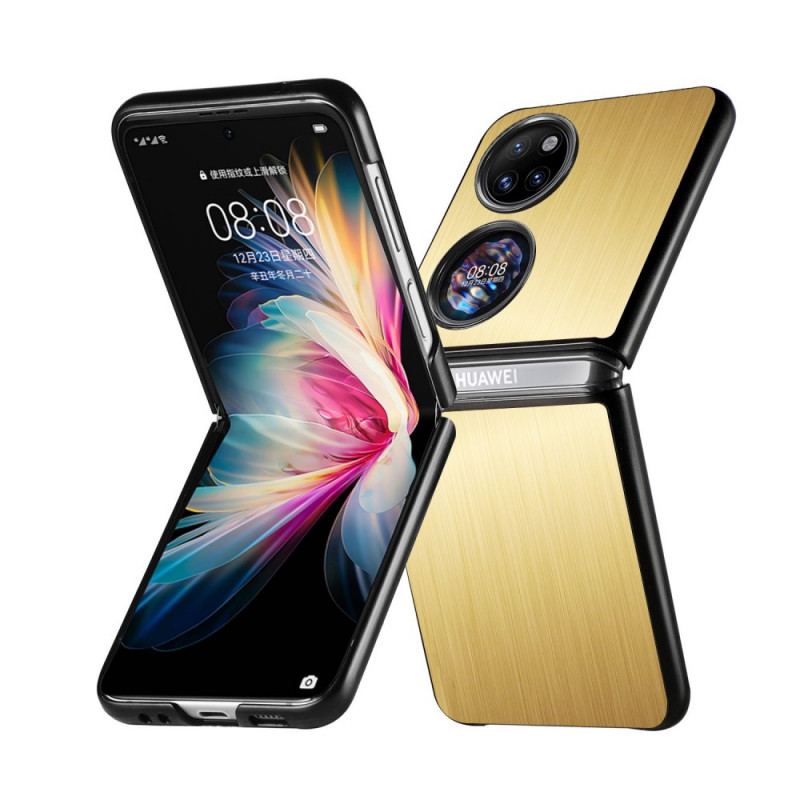 Coque Huawei P50 Pocket Effet Métal Brossé