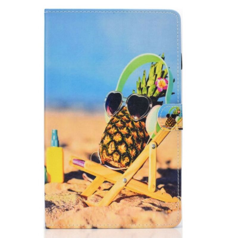 Housse Samsung Galaxy Tab S6 Lite Ananas Plage